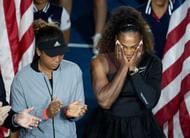 Naomi Osaka and Serena Williams after the 2018 US Open Final